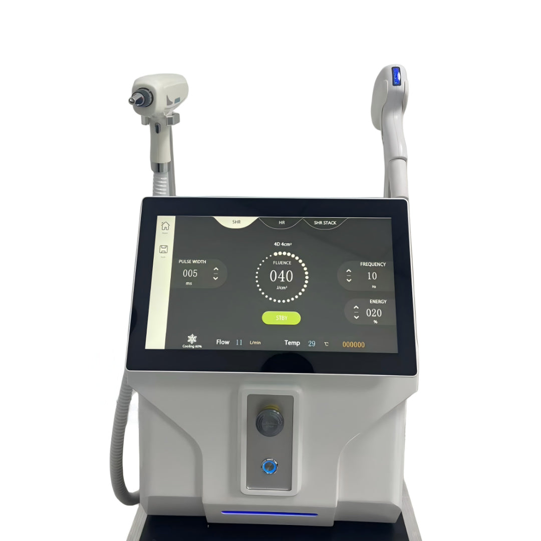 EQUIPO PROFESIONAL DE DEPILACIÓN LASER 4 ONDAS 2 EN 1 (TRATAMIENTOS HOLLYWOOD PEEL & DEPILACIÓN).